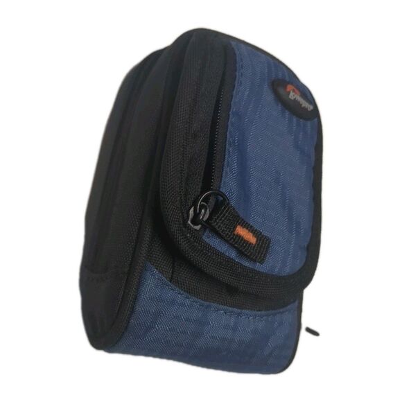 Lowepro Ridge 10 Camera Bag Zippered Soft Carrying Case Pouch Blue Black - Picture 3 of 6